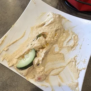 Hummus what&apos;s left of it