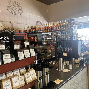 Coffee bar area
