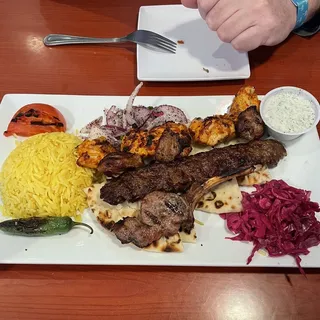 Mixed Grilled Kebabs