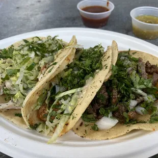 Chicken, Shrimp, Beef Tacos