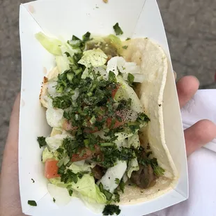 Vegetarian Rajas taco