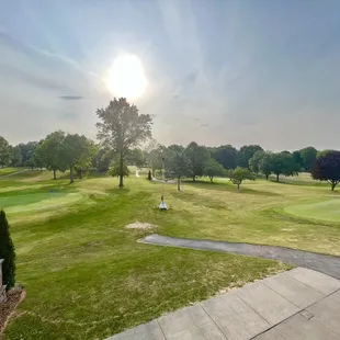 Nice view into the golf course