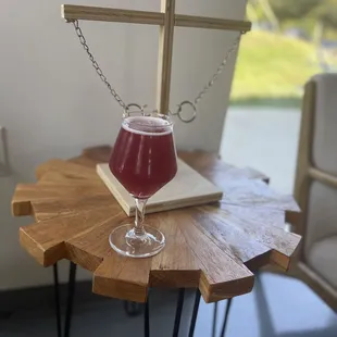 Glass of "Drive through feels"and hang out Sunday vibes. What a great spot.