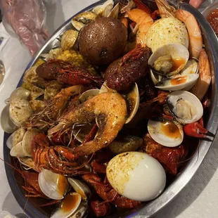 Seafood boil extra spicy