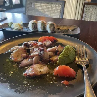 Sushi and Octopus