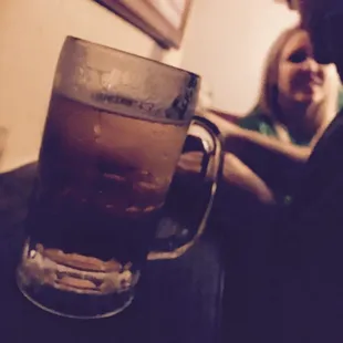 They have crispy frosted mugs of Heineken!