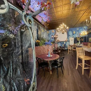 the interior of a restaurant