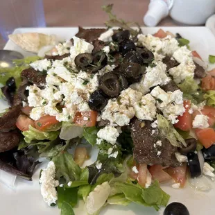 Super good gyro salad