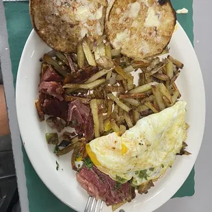 Outstanding corned beef hash