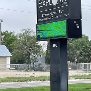 Sign outside