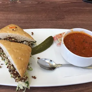 Spicy Cauliflower Burger!