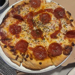 Pepperoni well done