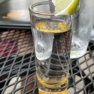 Shot of mezcal