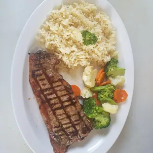 New York steak plate