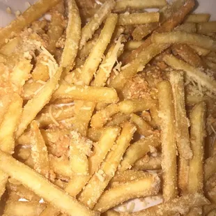 Dry garlic fries, don&apos;t buy them