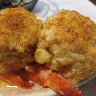 2 of the 3 crabcakes