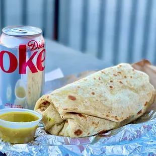 Steak, Bean &amp; Cheese Burrito