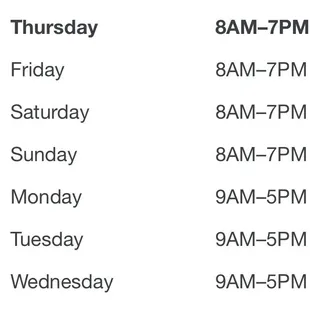 the time and date of each day