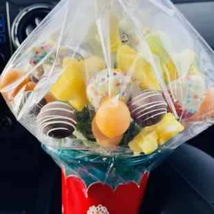 Birthday wish-tini edible arrangement