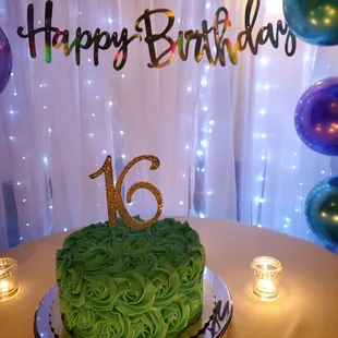 8&quot; Rosette cake