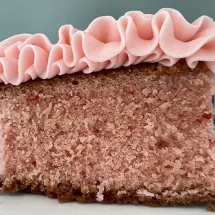 Strawberry Cake with Strawberry Icing  SO GOOD
