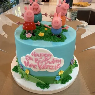 Peppa Pig Birthday Cake