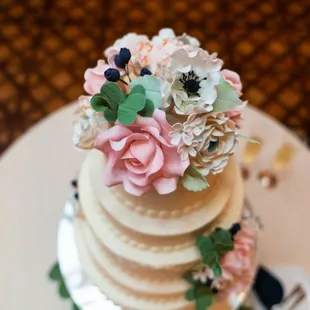 a wedding cake
