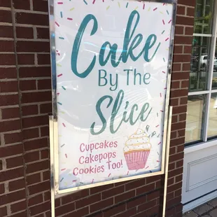 Cake by the slice =yum!