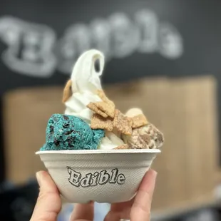Cookie dough and soft serve