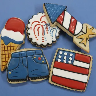 4th of July Celebration Cookie Platters