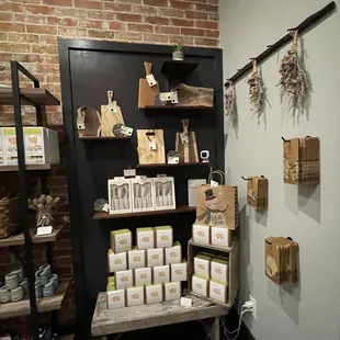 a display of food items in a store