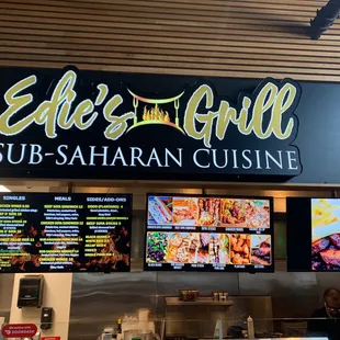 the menus of the restaurant