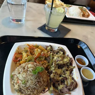 Brisket and jollof rice!