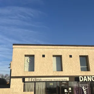 the outside of the building