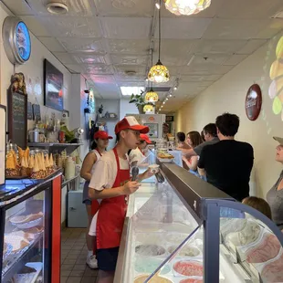 customers at the counter