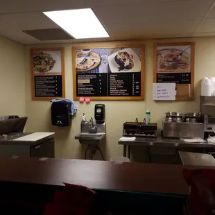 a view of a restaurant kitchen