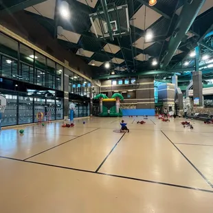 Main "gym" - tons of space and lots of different scooters