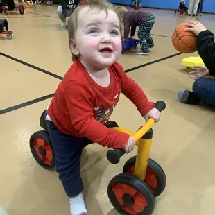 My daughter having a blast