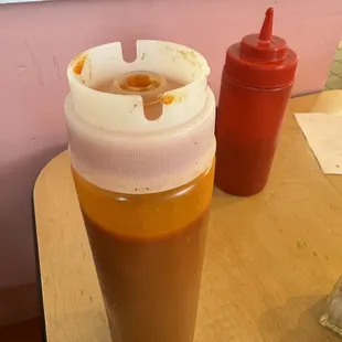 Crazy squirting hot sauce bottle!!!