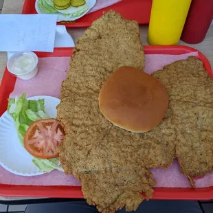 The semi-legendary breaded tenderloin sandwich