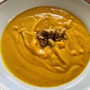 Butternut squash soup for lunch