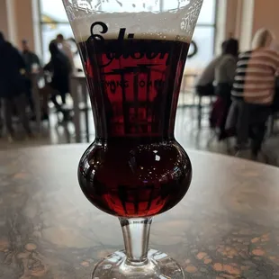 Gorgeous glass for an amazing scotch ale! This one is called Alv Another