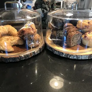 a display of pastries