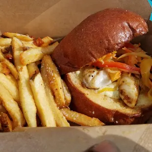 Jerk Black Grouper Sandwich