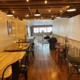 Upstairs dining area