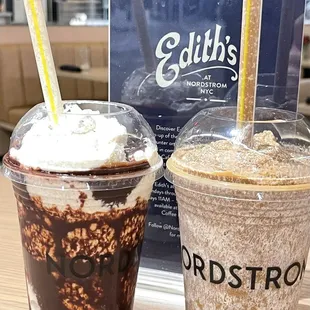Iced Cafe Slushie and black and white cookie slushie