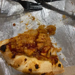 Part of my bbq chicken personal pizza