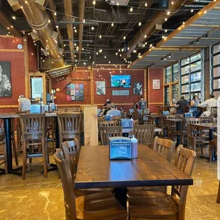 Part of the dining area. Nice ambiance for a BBQ joint