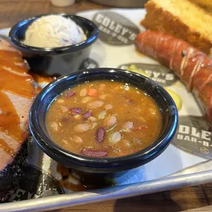 Brisket and Sausage Platter