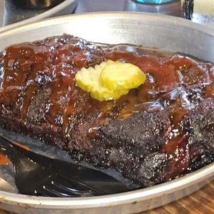 Half slab of ribs with two sides